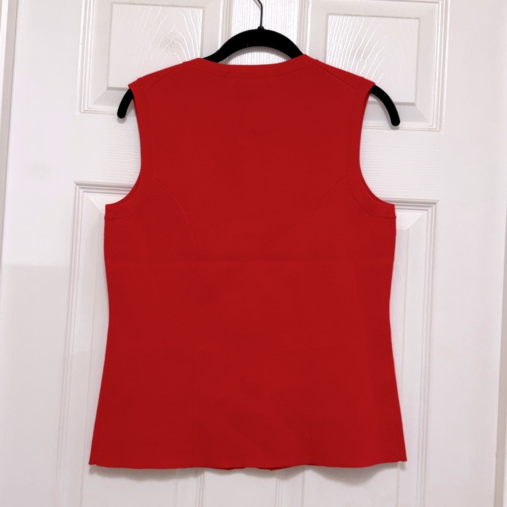 NWT Boden Crew Milano Knit Waistcoat in Poppy Red - Picture 10 of 11